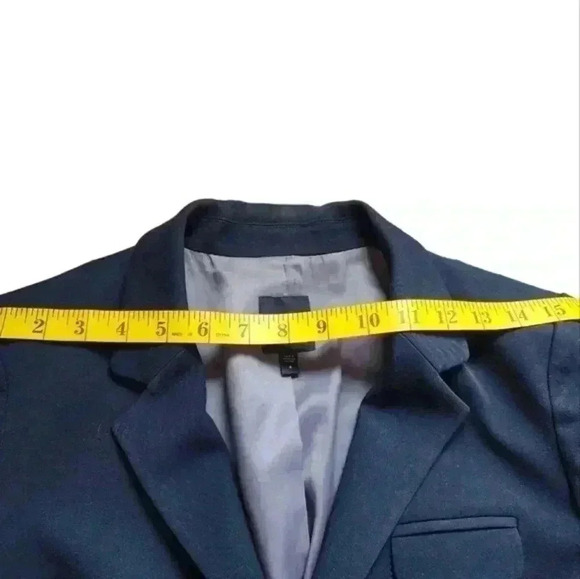 Gap Blazer Single Breasted Dark Navy Blue Satin Lined Professional Women's 4 - Picture 12 of 13